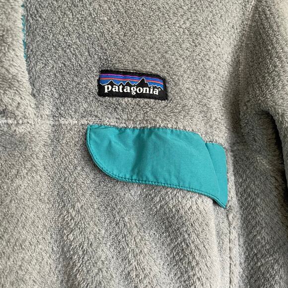 Patagonia Women’s Re-Tool SnapT Fleece Pullover Tailored Grey Emerald Size Large - Picture 5 of 6